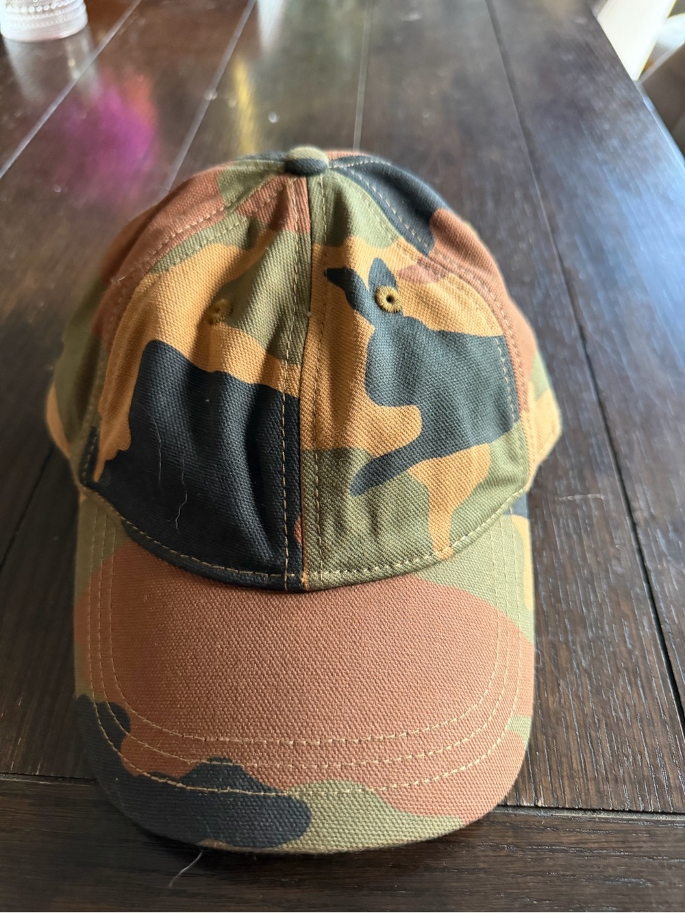 Madewell Women's bunny Camouflage Baseball Cap - Green/Brown/Black